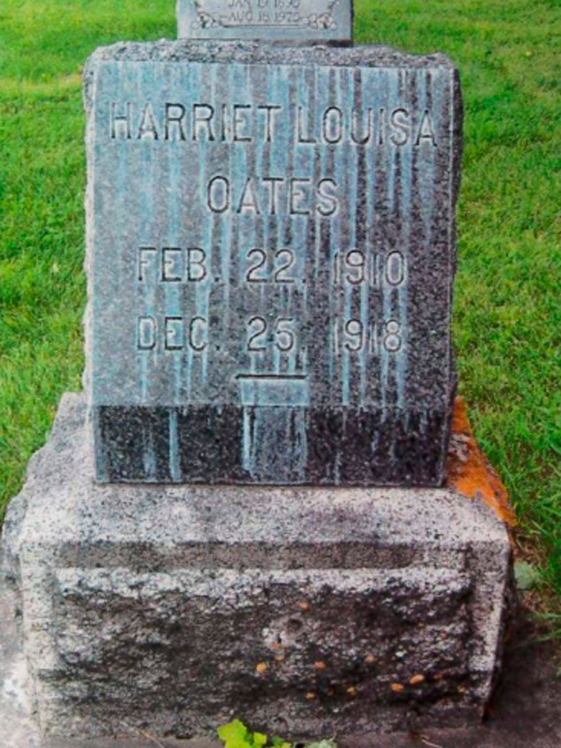 Harriet Louisa Oates's grave