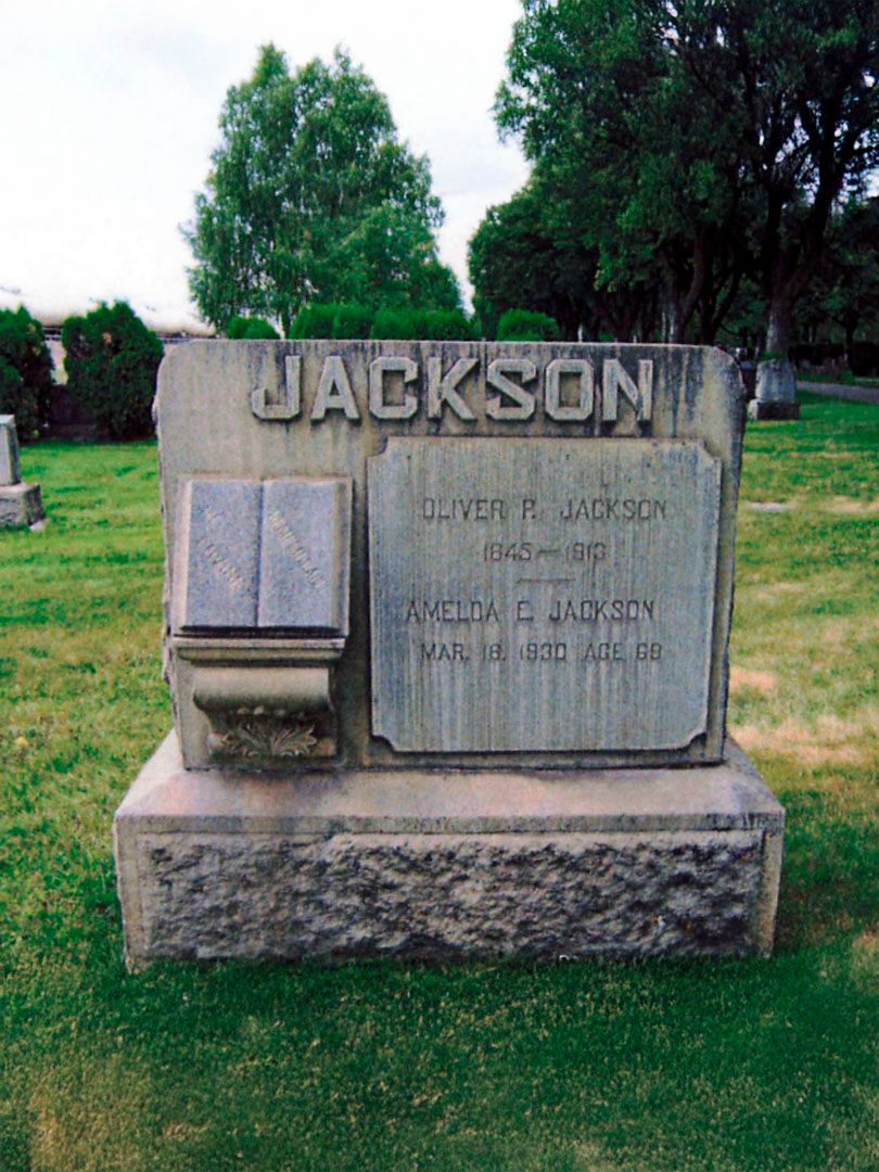 Oliver P. Jackson's grave